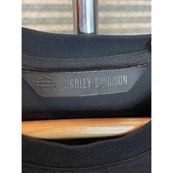 Harley-Davidson NWT Solid Black Pocket Short-Sleeve T-Shirt Sz L - Picture 5 of 10